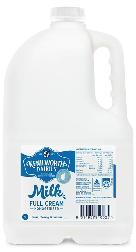Decorative picture of Homogenised Full Cream Milk
