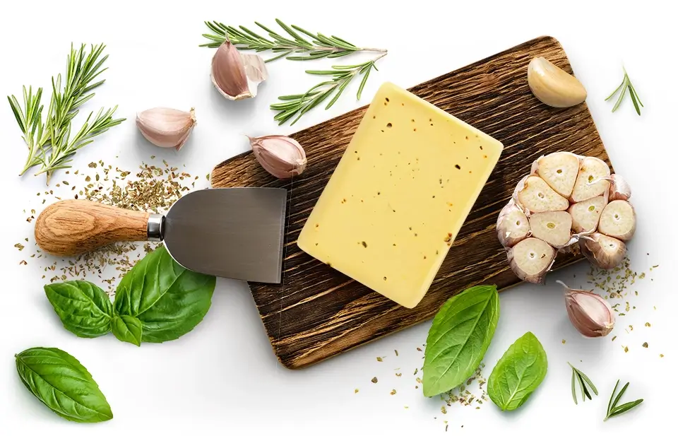 Decorative picture of Garlic & Italian Herb Club Cheddar