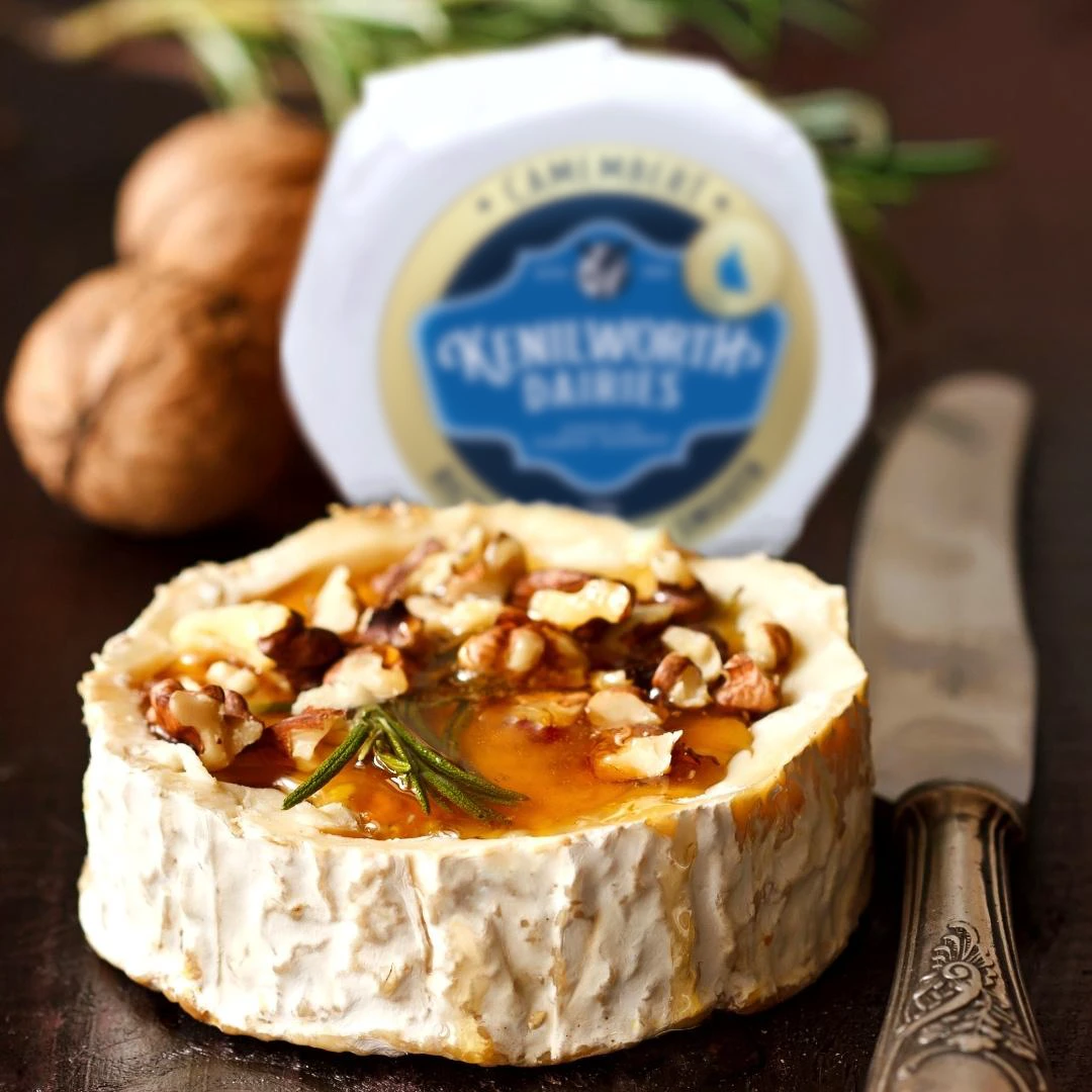 Honey, Rosemary & Garlic Baked Camembert