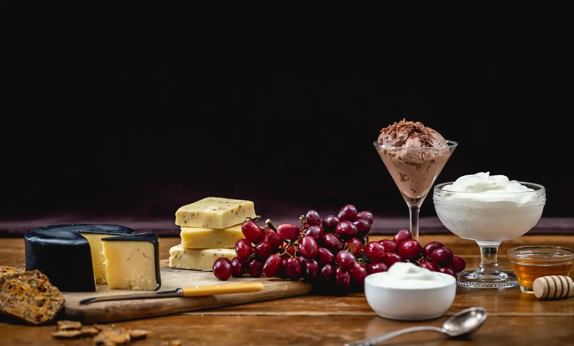 Cafe and shop header